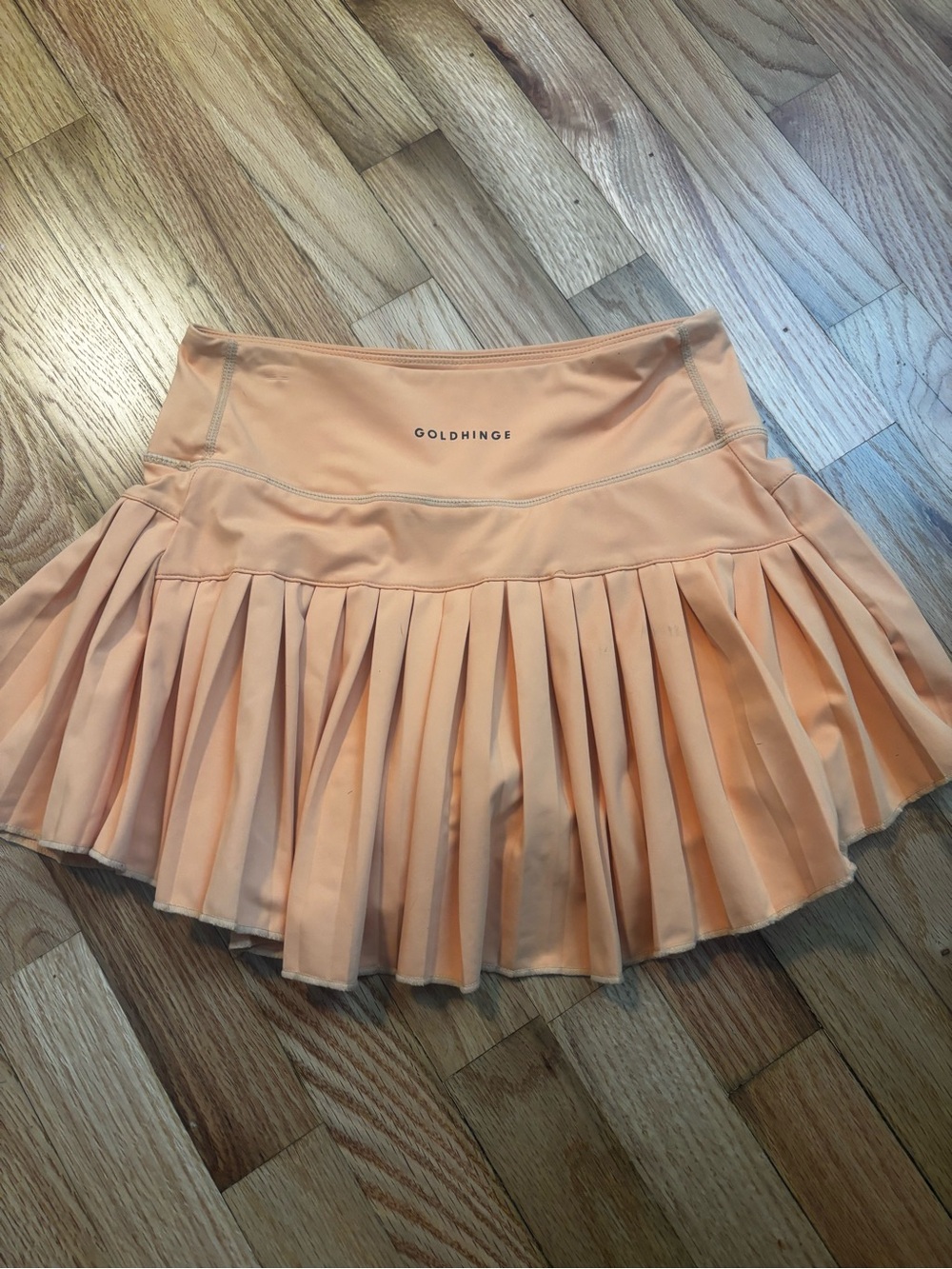 Gold hinge tennis skirt